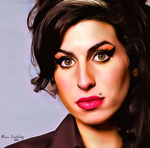 This is the Avatar Image for the Amy Winehouse AI Voice and Text to Speech Generator